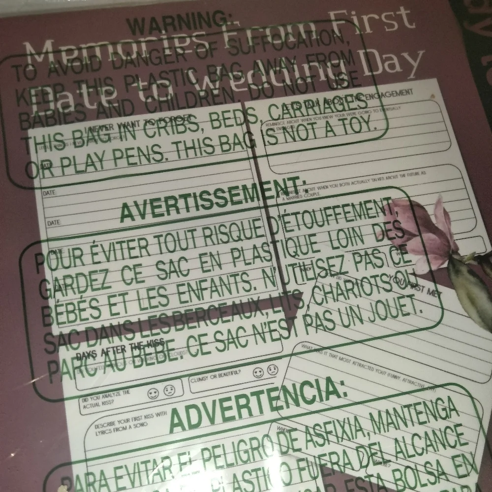 Engagement Memory Journal & Getting Married Memory Journal Bundle Floral Designs